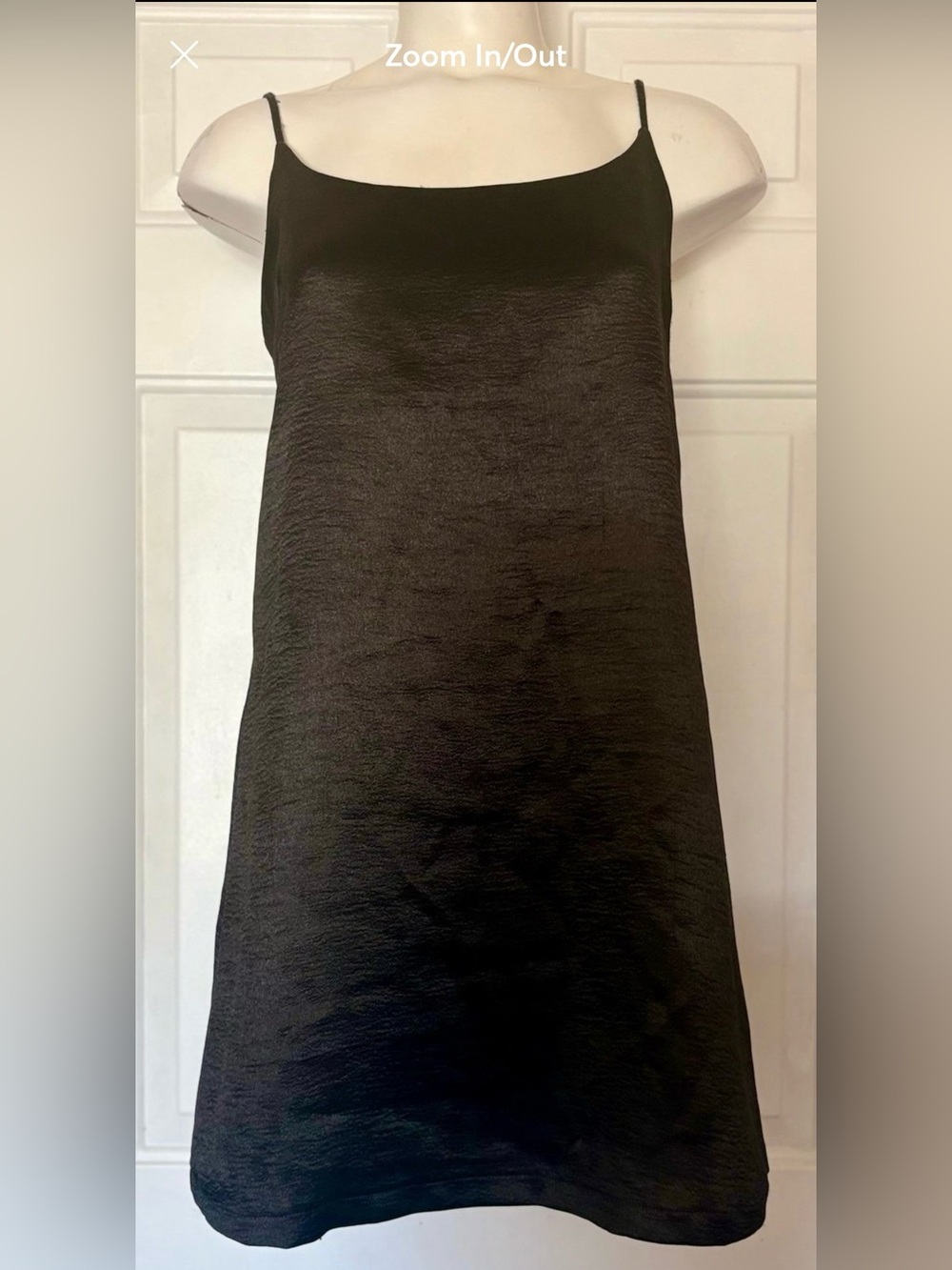 Silence + Noise Black Spaghetti Strap Mini Dress Women’s size Medium